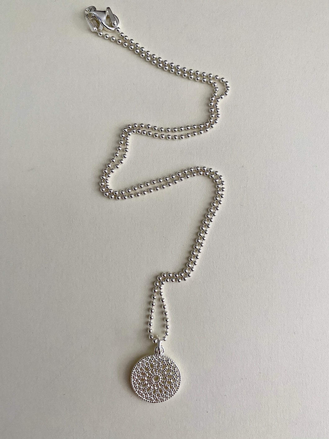 The silver Mandala Necklace