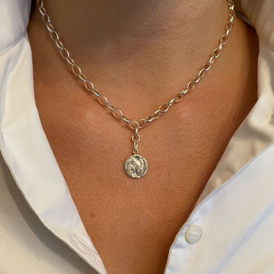 Roman necklace silver